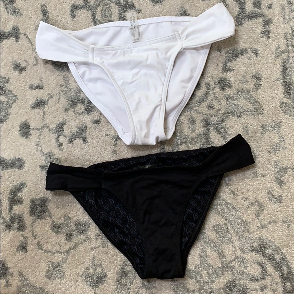 Victoria’s Secret Black/White Bikini Bottoms